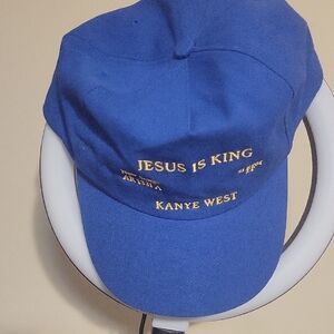 Blue 'Jesus Is King' Cap